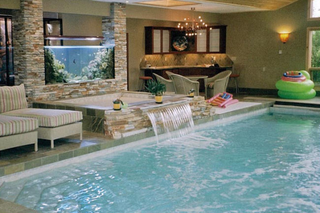 This is an example of a tropical pool in Calgary.
