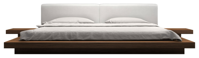 Worth Cal King Bed Contemporary, Modern White King Bed Frame