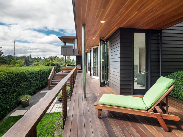 Deck modern-terrasse