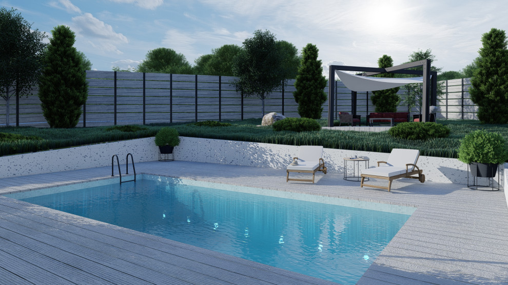 Дом с плоской крышей