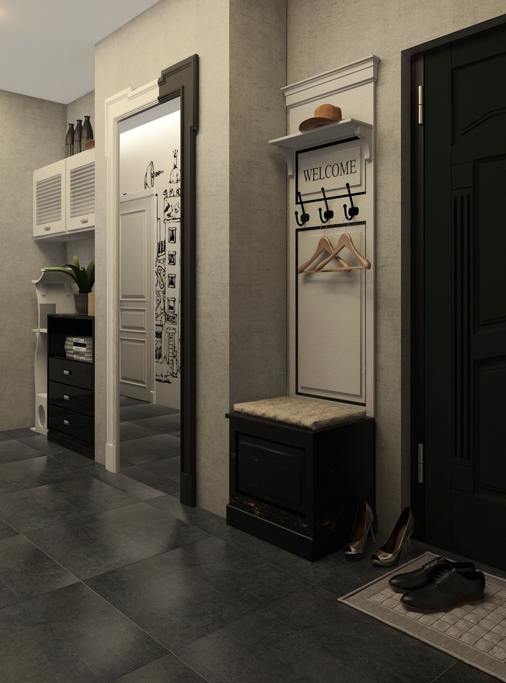 Дизайн интерьера 3-х комнатной квартиры- прихожая