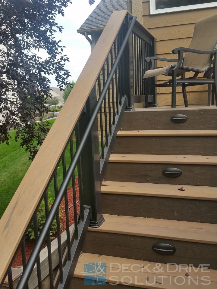 Inspiration for a large backyard deck remodel