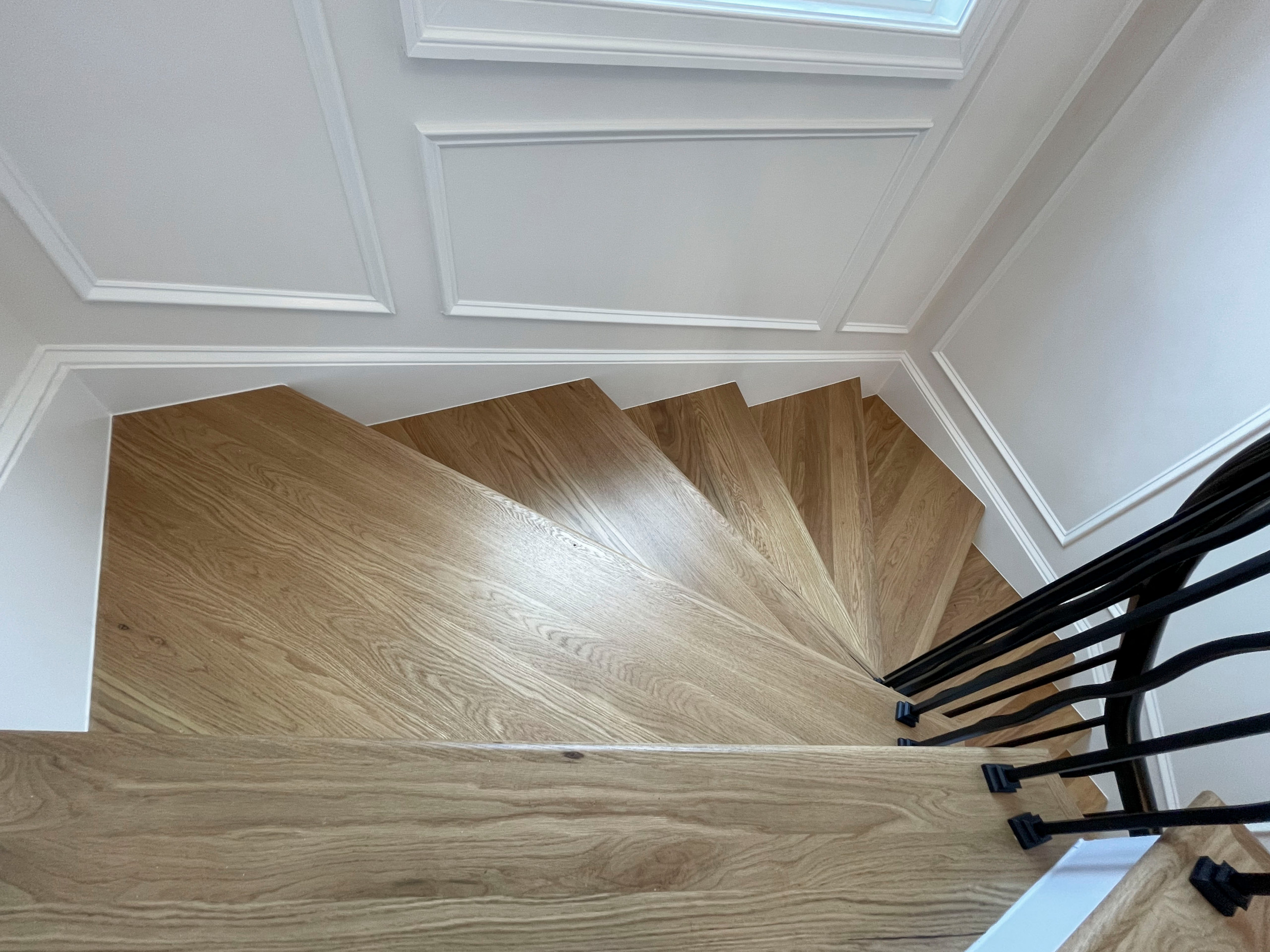 106_Modern Balustrade System Meets Traditional Winding Stairs, Aldie VA  20105