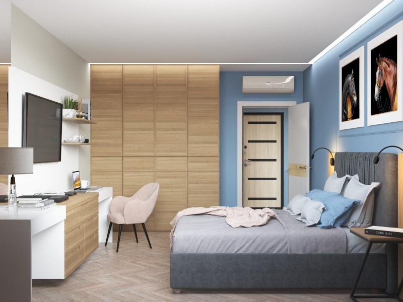 Проект квартиры 43 м2 для сдачи в аренду