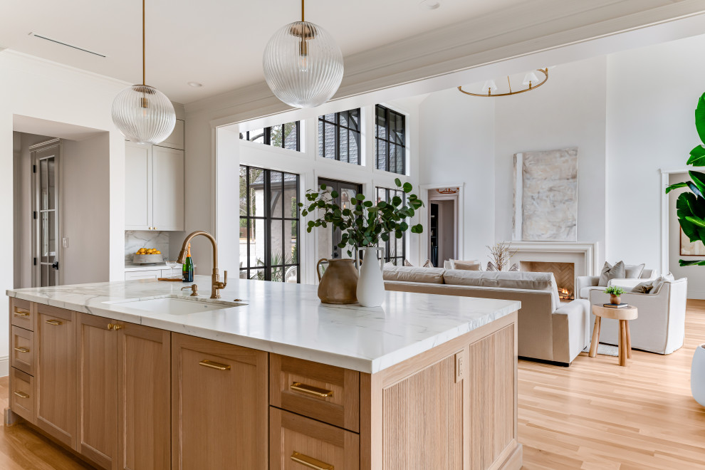 Kitchen - transitional kitchen idea in Dallas