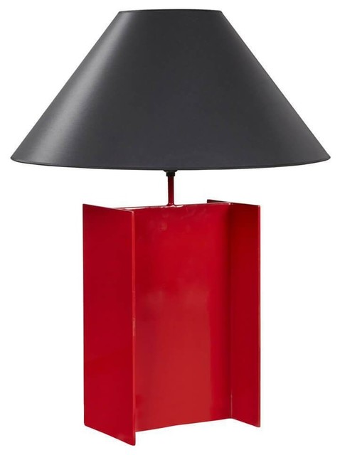 red table lamp base