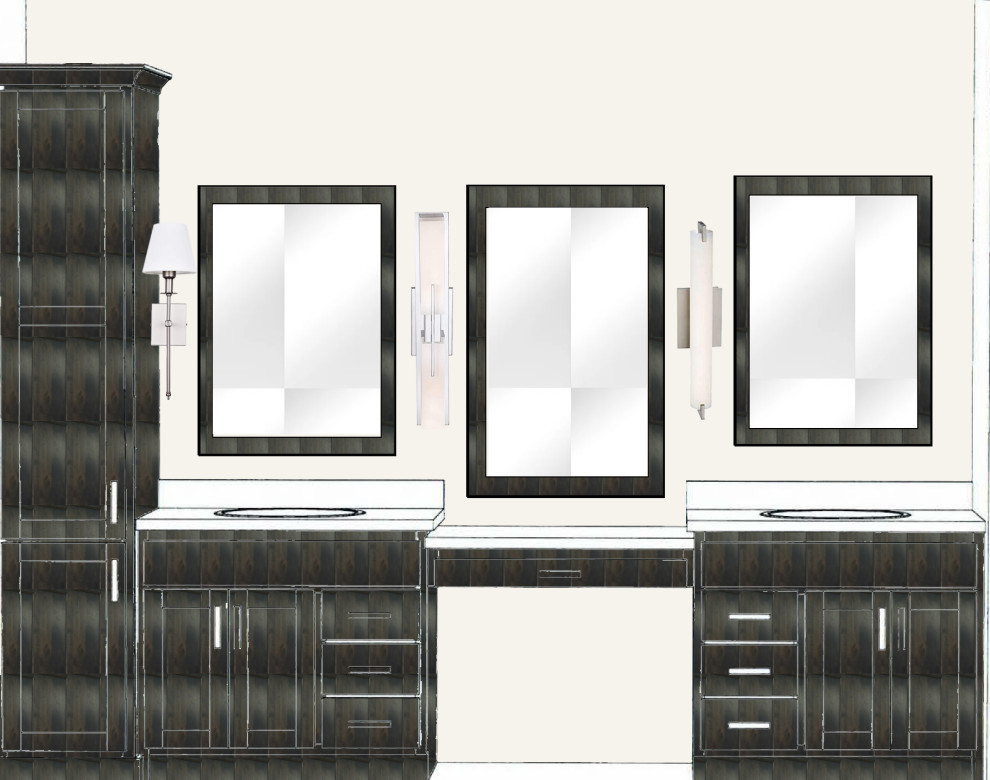 Master bath lighting and mirror choices