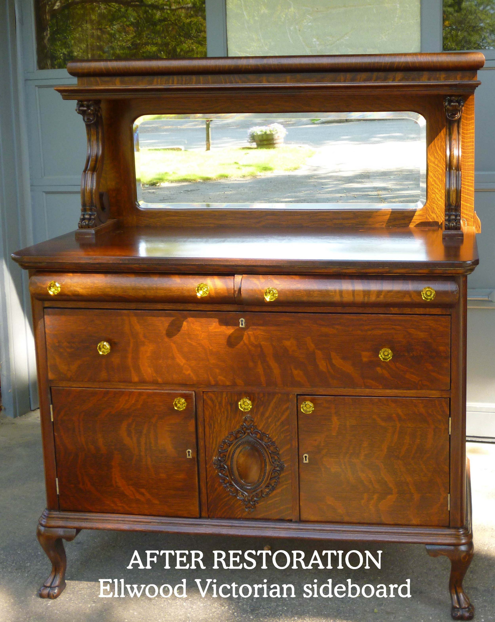 Ellwood Victorian sideboard restoration