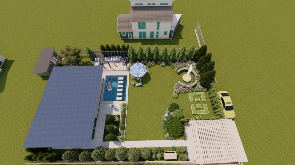 Участок Новая Рига 2 вариант.Хвойные