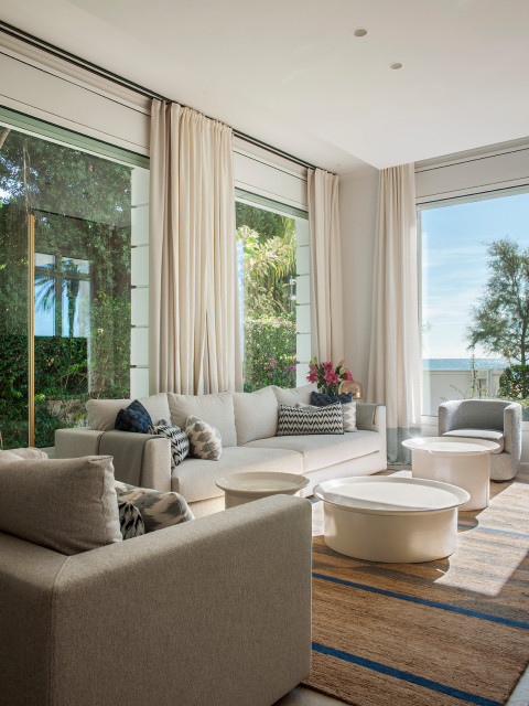 CASA MODERNISTA EN SITGES mediterranean-living-room