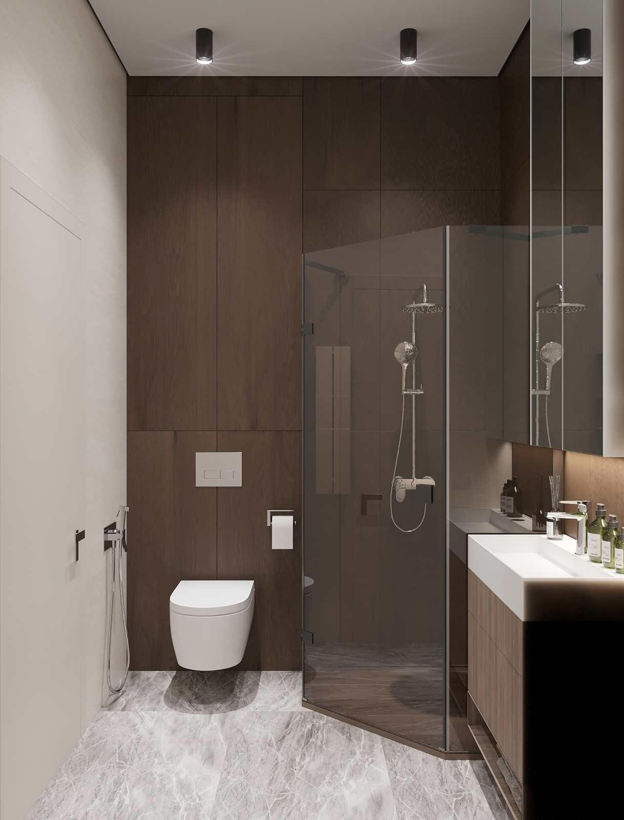 Современный интерьер для молодой семьи в квартире 36 м²