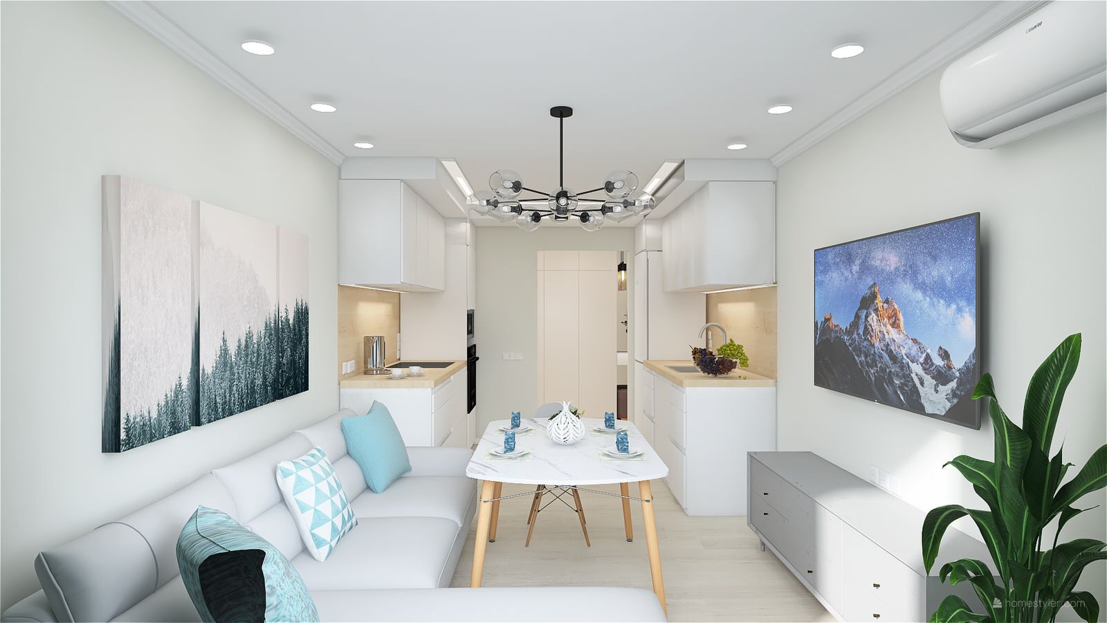 Трехкомнатная квартира в панельном доме