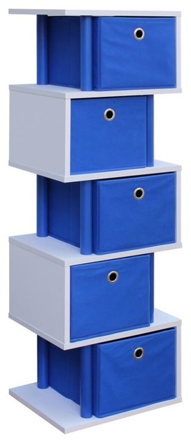 4d Concepts Zig Zag 5 Drawer Storage Tower Ocean Blue 4d Concepts Zig Zag 5 Drawer Storage Tower Ocean Blue