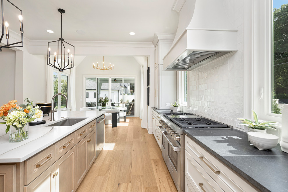 Inspiration for a transitional kitchen remodel in Charlotte