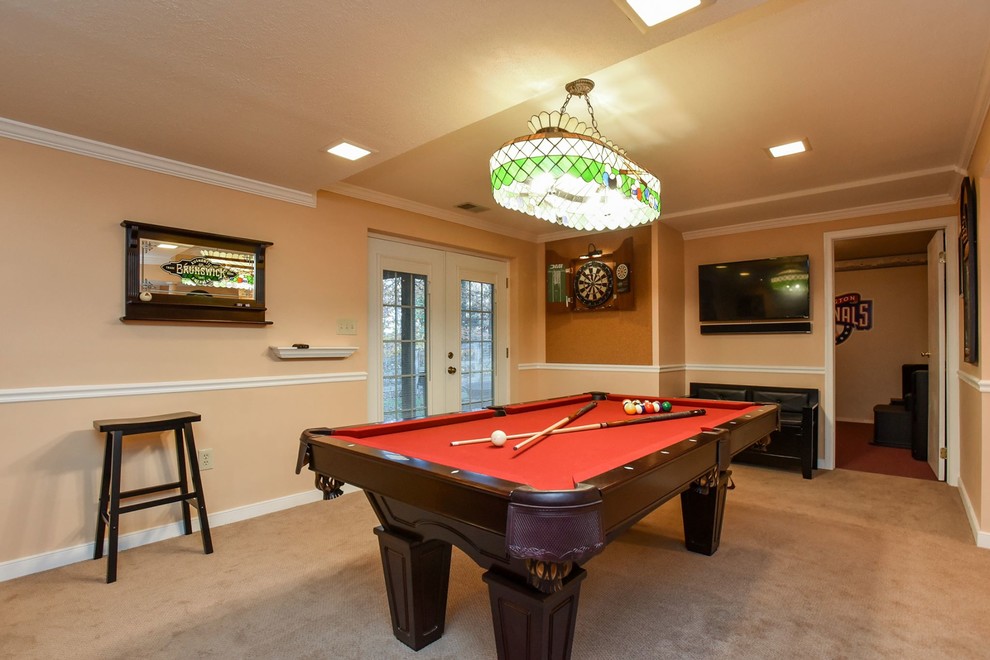 Example of a transitional basement design in DC Metro