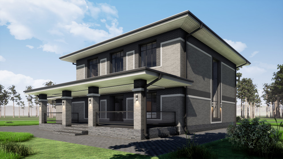 Двухэтажный дом Райт П-0213