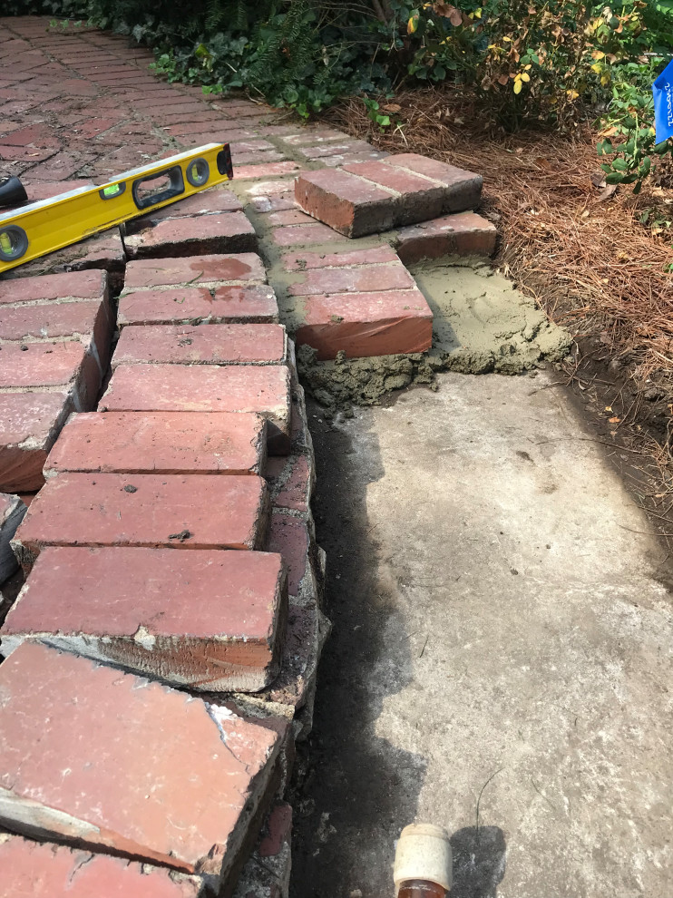 Berry Job - Brick Patio and Sidewalk Repair