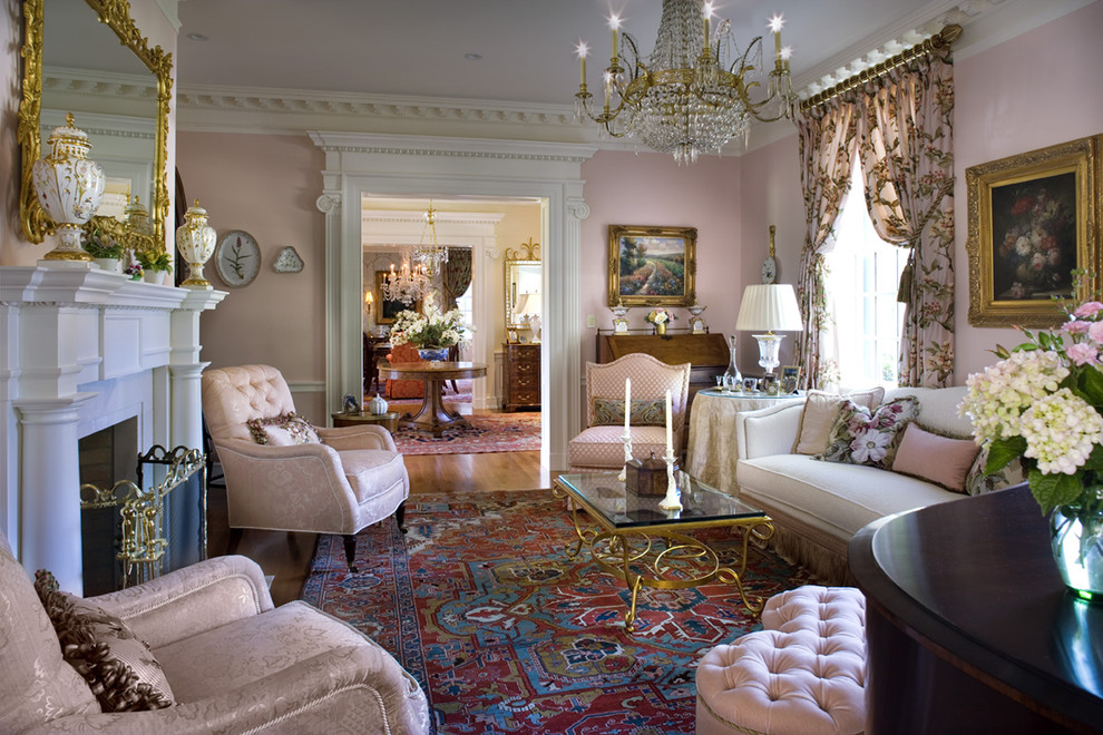 stately manor - Traditional - Living Room - Philadelphia - by Diane ...