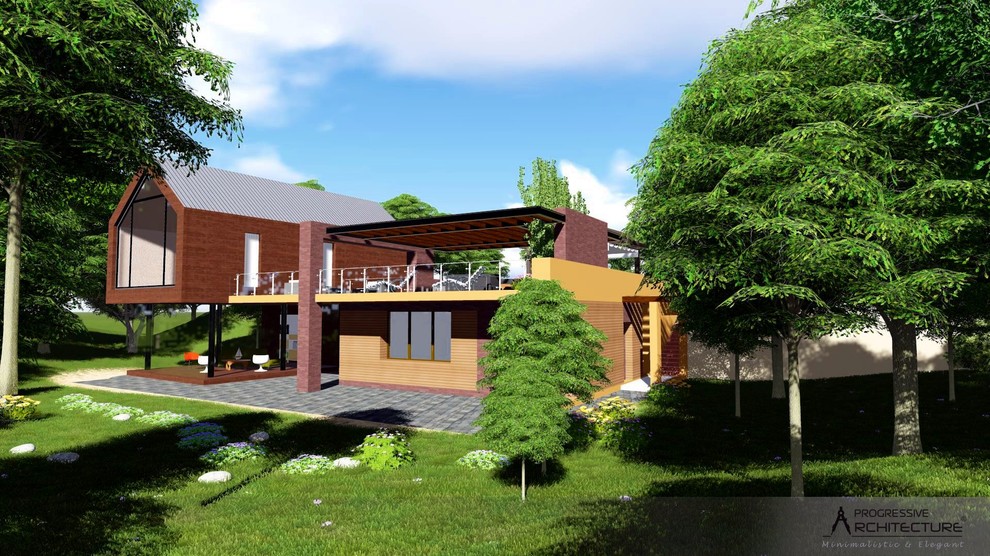 Современный стильный летний дом