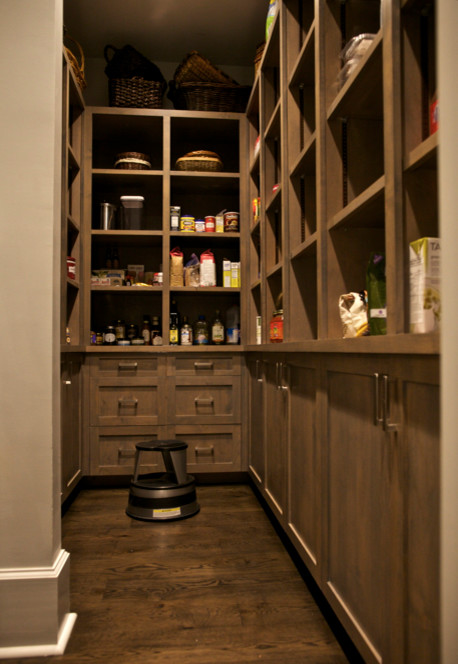 This is an example of an arts and crafts kitchen pantry in New York.