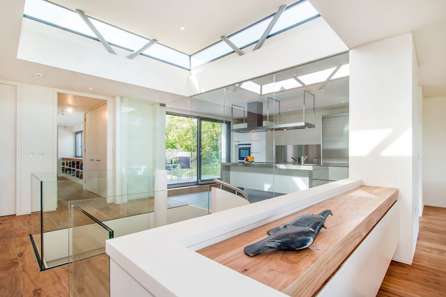 South Downs House contemporain-escalier
