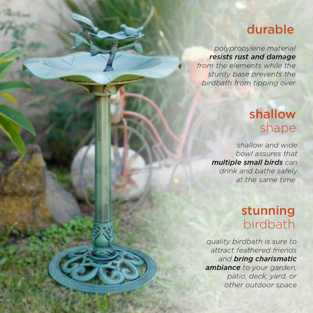 lotus bird bath