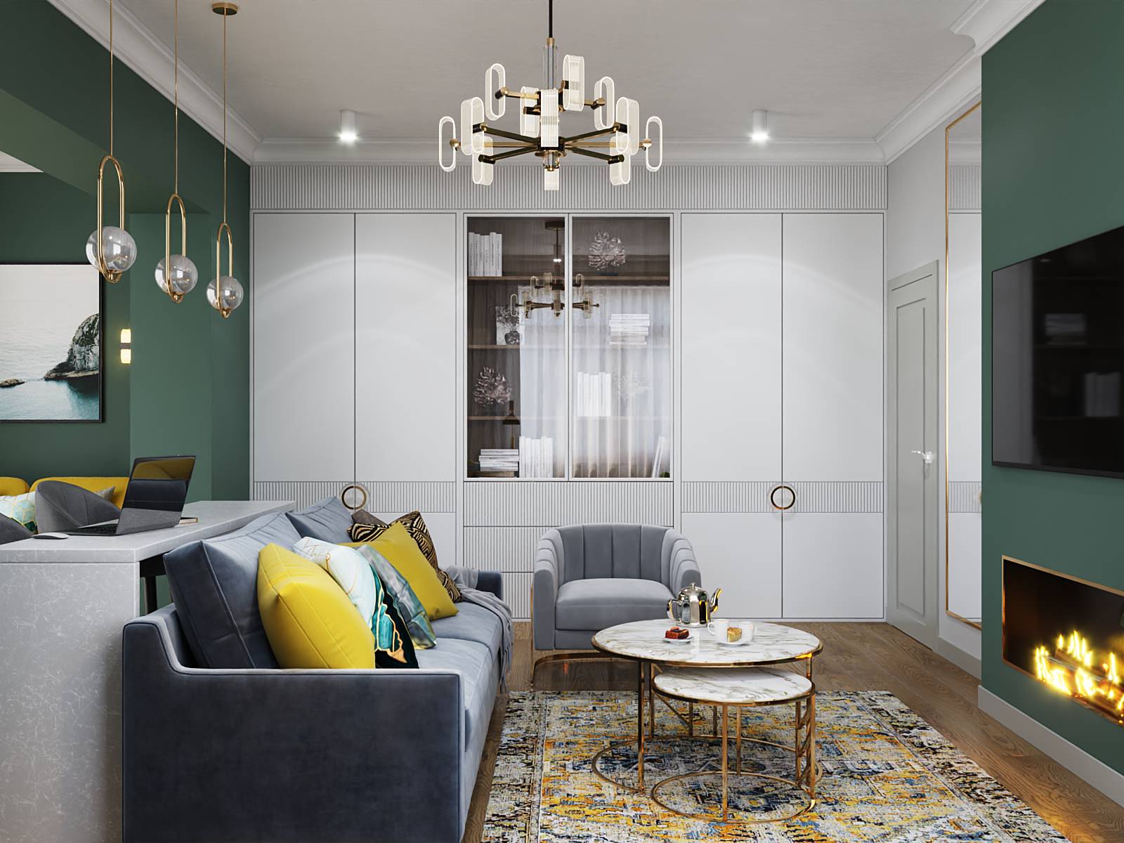 Дизайн квартиры за городом