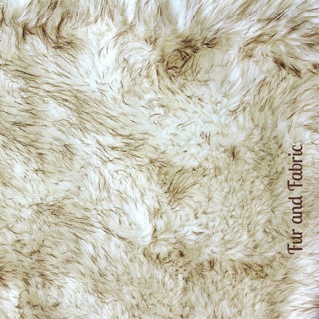 Brown Tip Alaskan Fox Faux Fur Throw Rug Plush Shag, 4'x5'