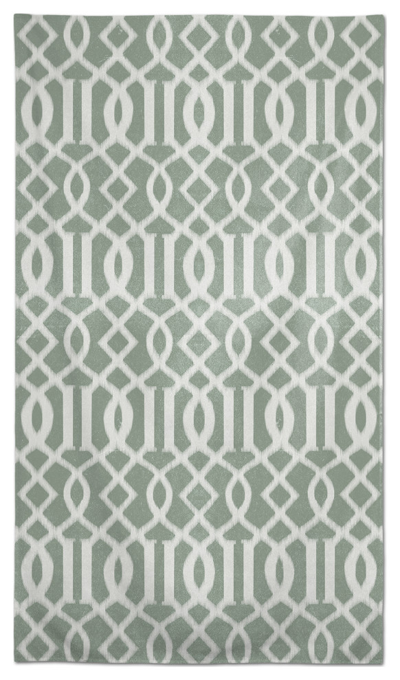 Kirkwood Pattern Green 58x102 Tablecloth