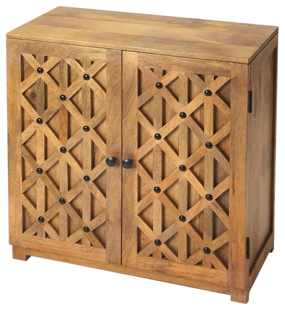 Butler Corona Mango Wood Console Cabinet Transitional Accent