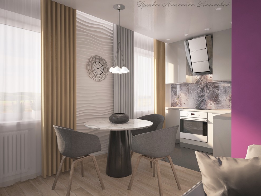 3Д панели волной делают фасадную стену мягкой и интересной