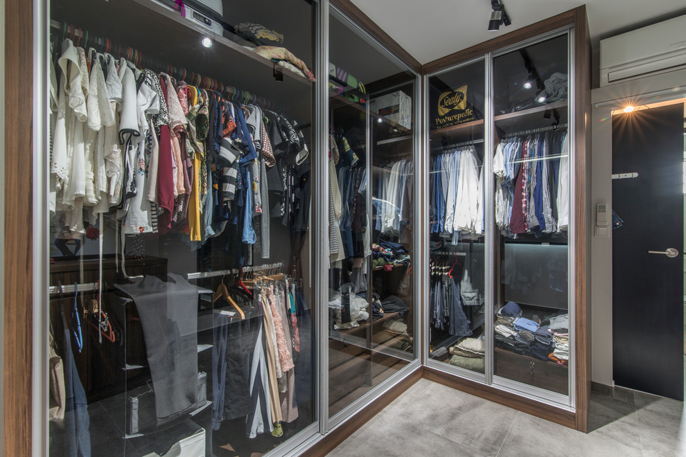 This is an example of an industrial storage and wardrobe in Singapore.
