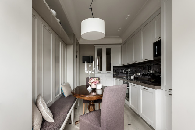Квартира на Тверской-Ямской transitional-kitchen