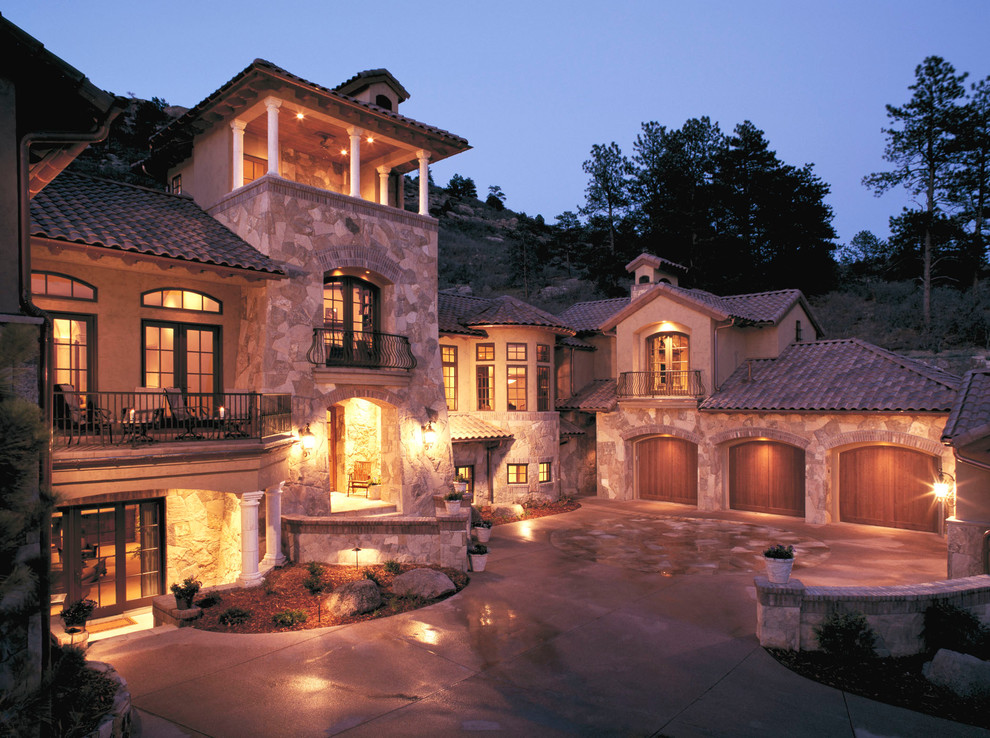 Bevis Residence Mediterranean Exterior Denver by KGA Studio