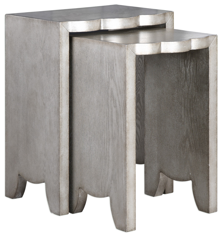 Uttermost Imala Natural Ash Nesting Tables, Set of 2 Farmhouse
