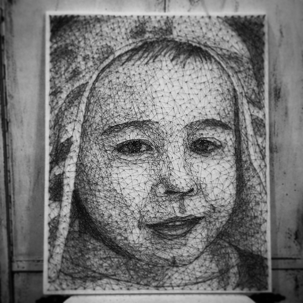 Портреты по фото в стиле стрингарт