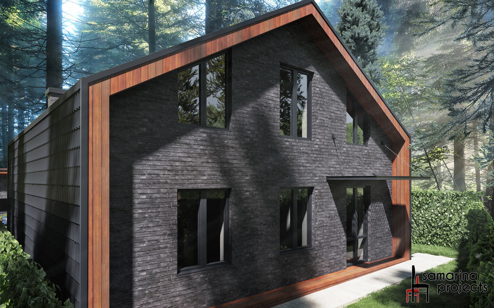 Дом 2- этажный в стиле ЛОФТ