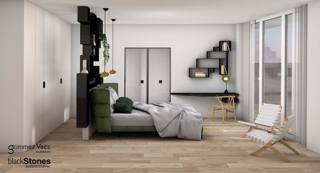 Perspective transitional-rendering