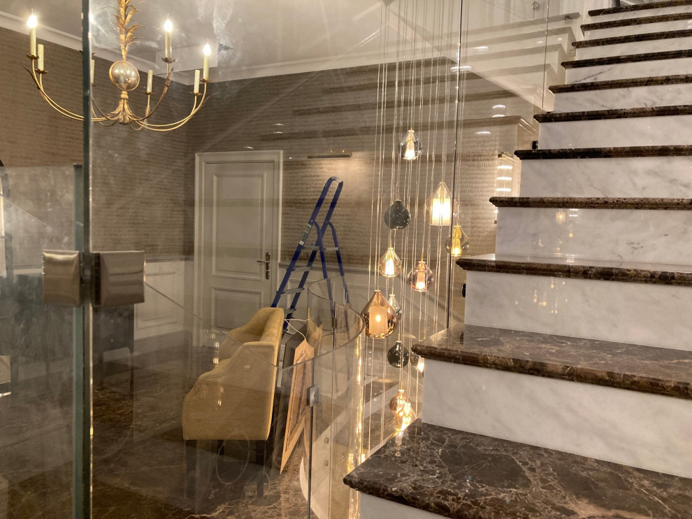 Стеклянные ограждения для лестницы