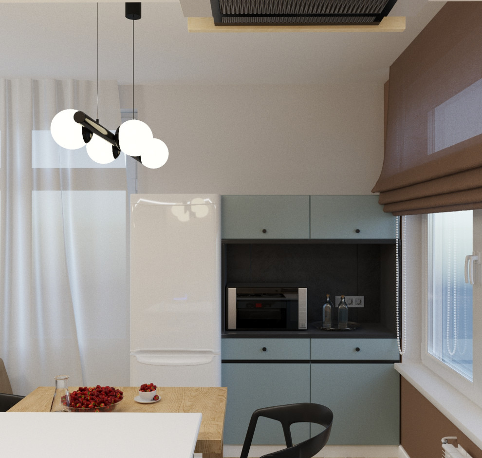 Кухня-гостиная для молодой пары