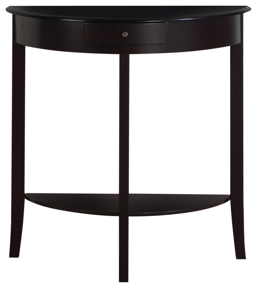 Offex Contemporary 31"L Hall Console Accent Table Dark Cherry