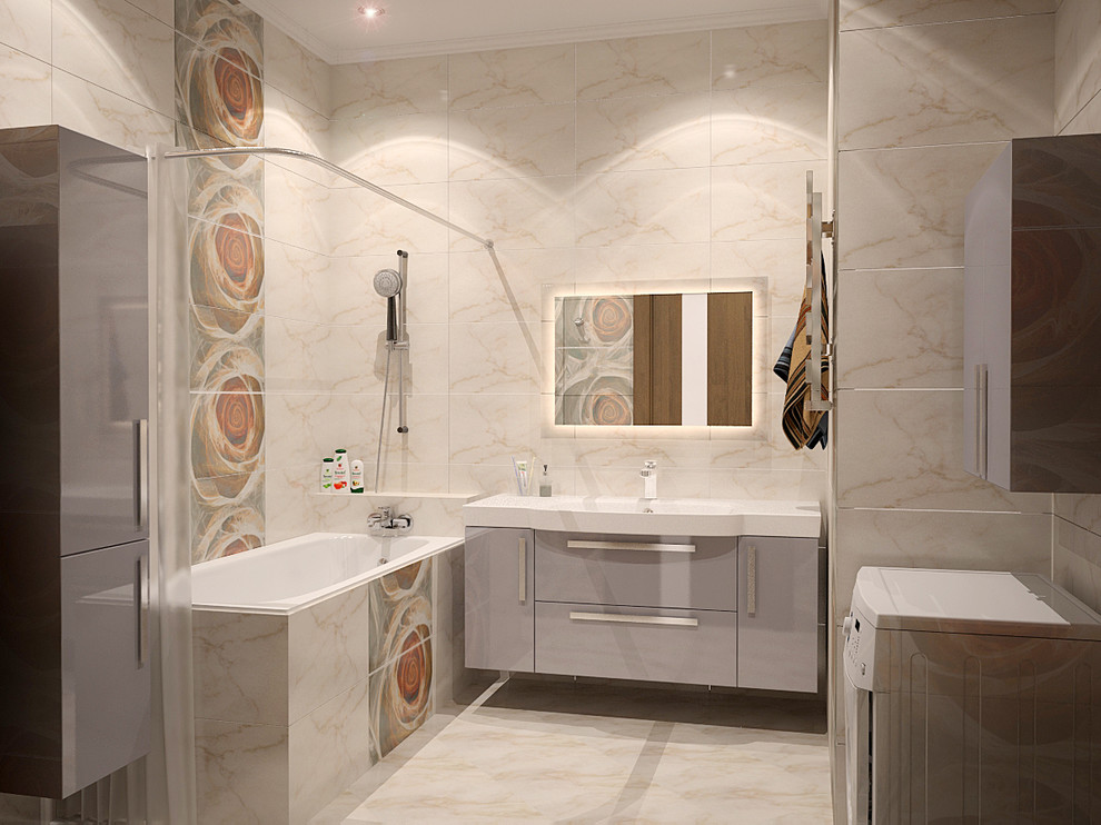 Визуализация реализованного проекта 89 м2 "Аметист"