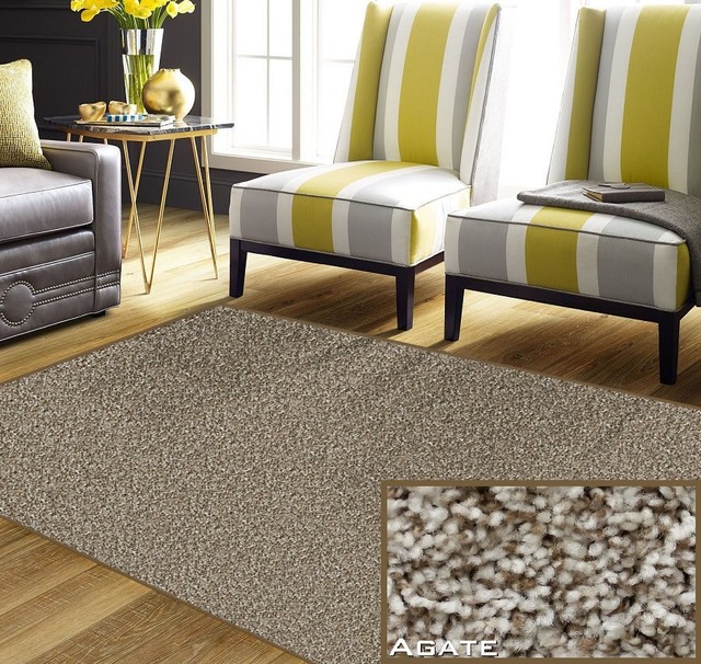 Warm Touch 35 oz. Carpet Rug Collection Browest, Agate 2'x3'