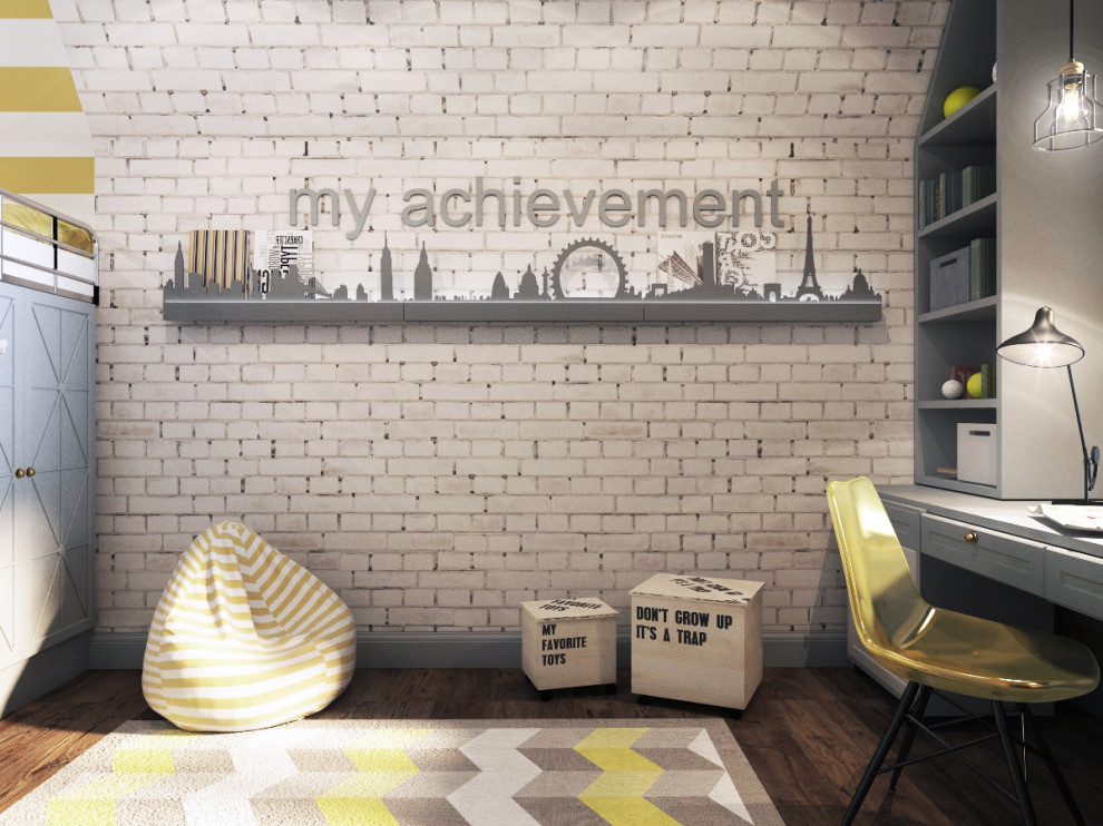 дестские комнаты в мансардных помещениях