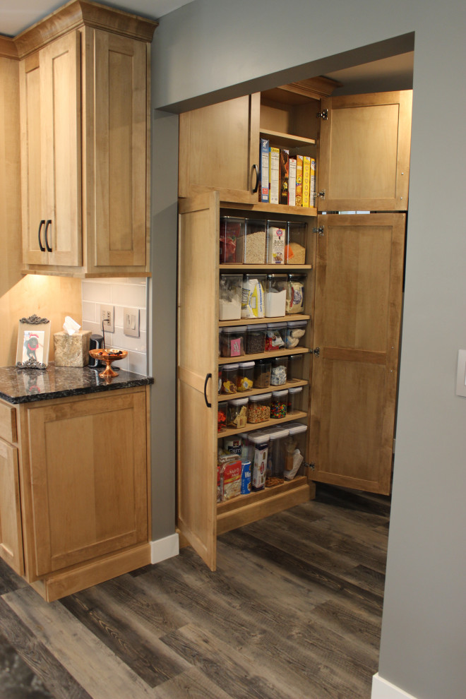 Quad Cities Kitchen Remodel with Great Storage and Maple