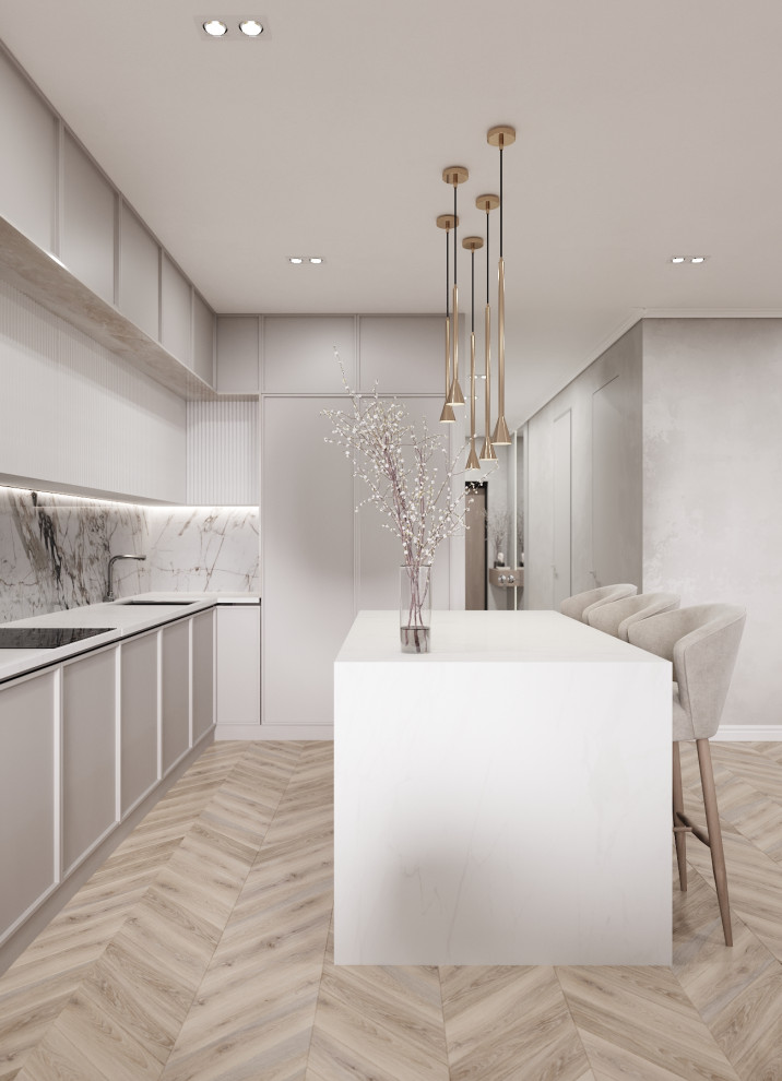 Проект интерьера кухни-гостиной