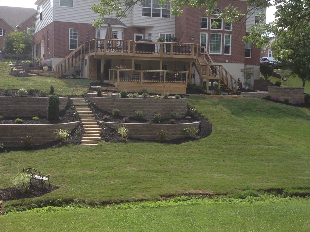 Turning Backyard Hillside into Usable Landscape Modern