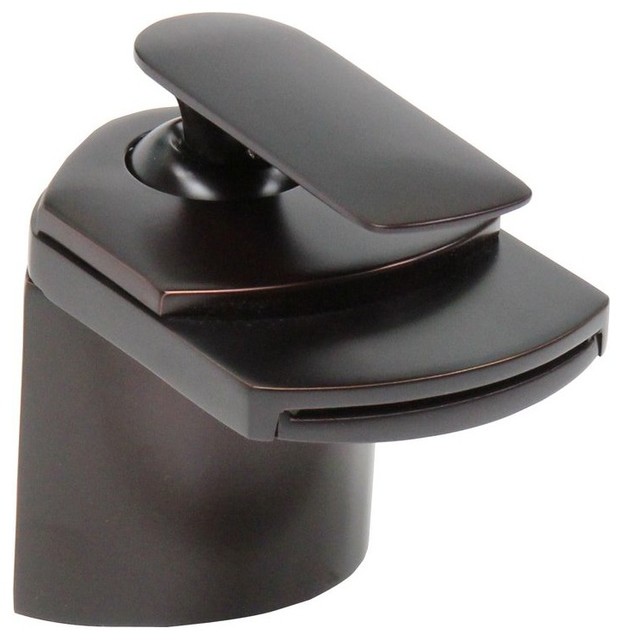 Oil Rubbed Bronze Waterfall Bathroom Faucet Contemporary
