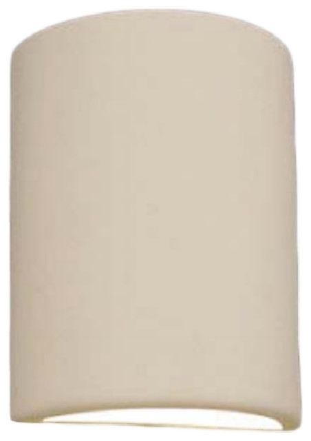 Ellie Half Cylinder Outdoor Wall Light Contemporary Ellie Half Cylinder Outdoor Wall Light Gloss Oak Open Top