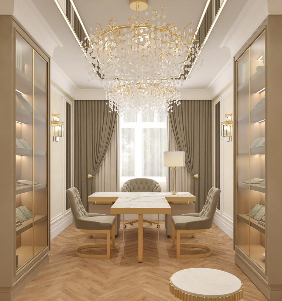 Интерьер кабинета - Ювелирного бутика . Таунхаус в КП " Образцово "